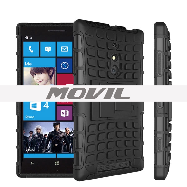 NP-1900 2 en 1 funda para  Nokia Lumia 830 con soporte-6